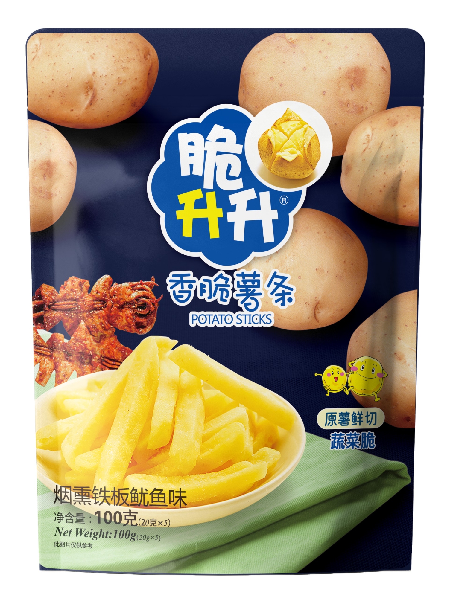 100g Potato Sticks (Smoked & Grilled Squid Flv)