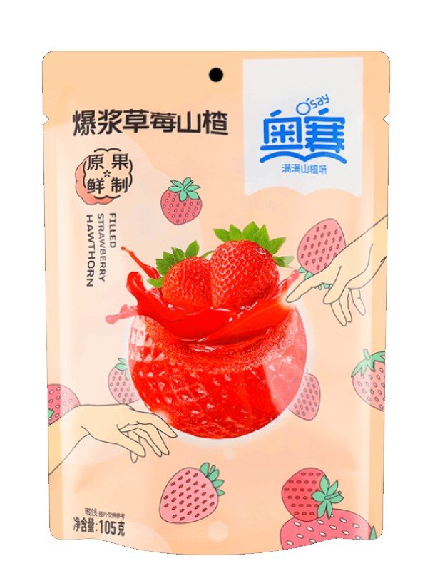 105g Strawberry Jam Filled Hawthorn