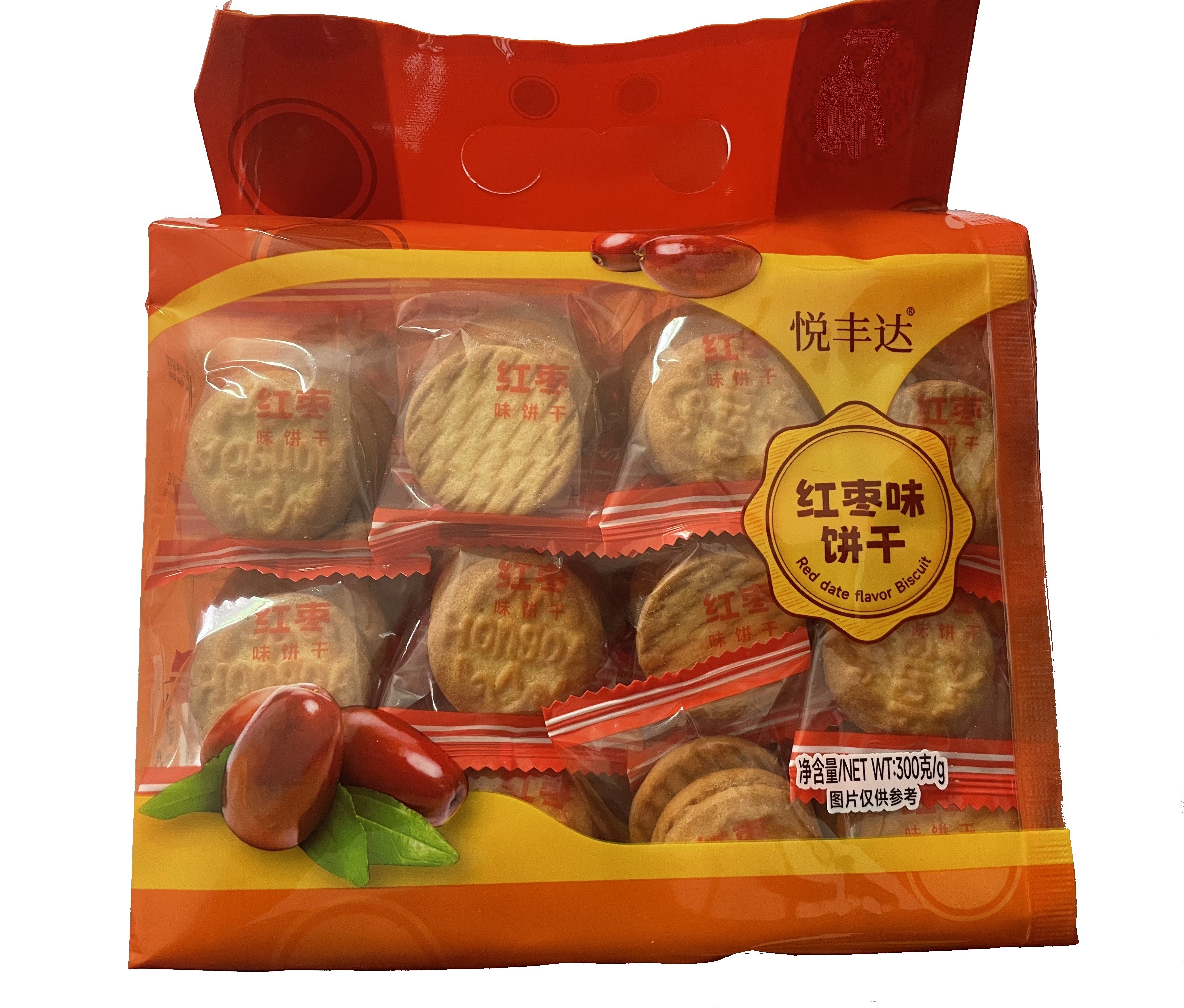 300g Red Date Flv Biscuits