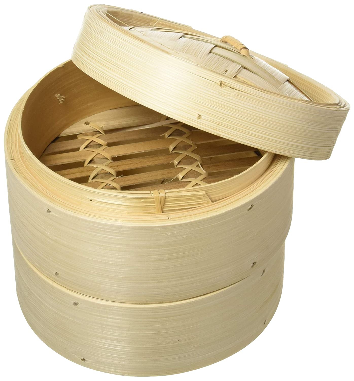8" Bamboo Steamer Set