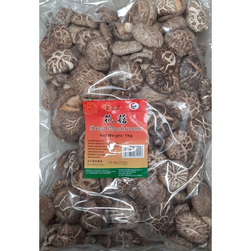 1kg Dried Mushrooms (4-5cm)
