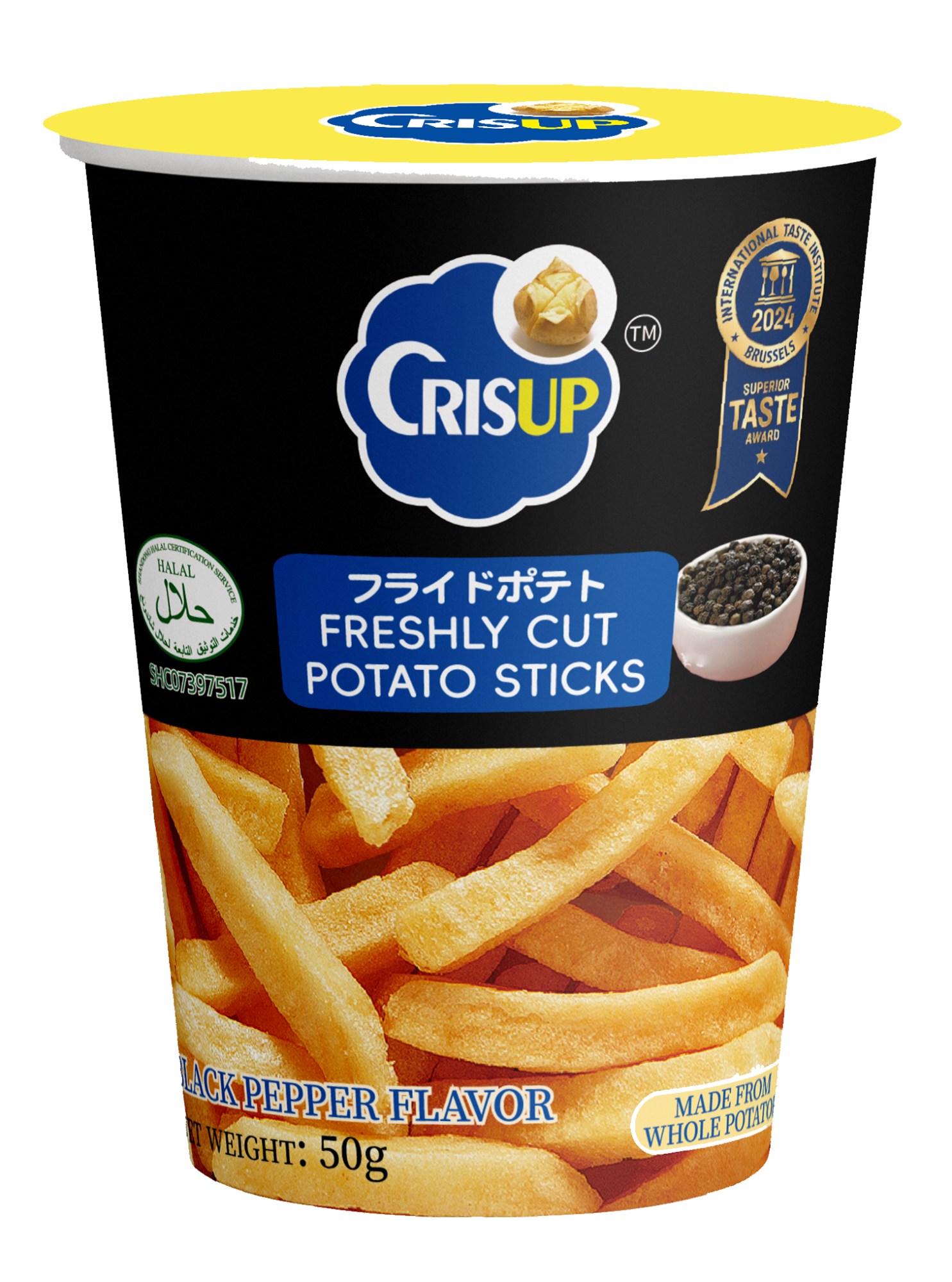 50g Potato Sticks (Black Pepper Flv)(Cup)