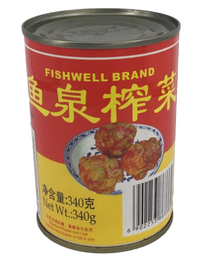 340g Canned Preserved Mustard Stem (Whole)