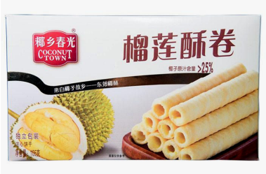 105g Durian Wafer Rolls