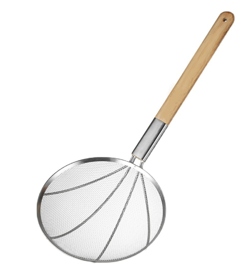 28cm S/S Skimmer with Wooden Handle
