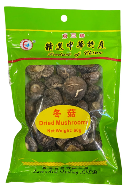 60g Dried Mushrooms